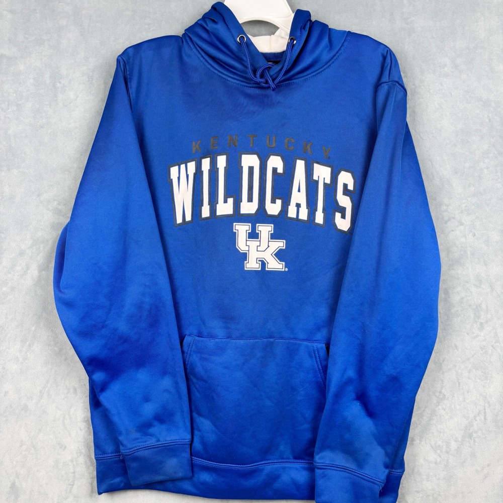 Colosseum Kentucky Wildcats Hoodie Mens Large Blue UK NCAA Sweatshirt RN114166
